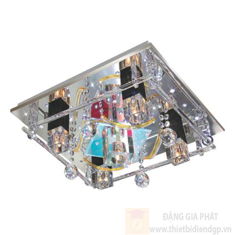Đèn ốp trần Led vuông, remote L450*H450